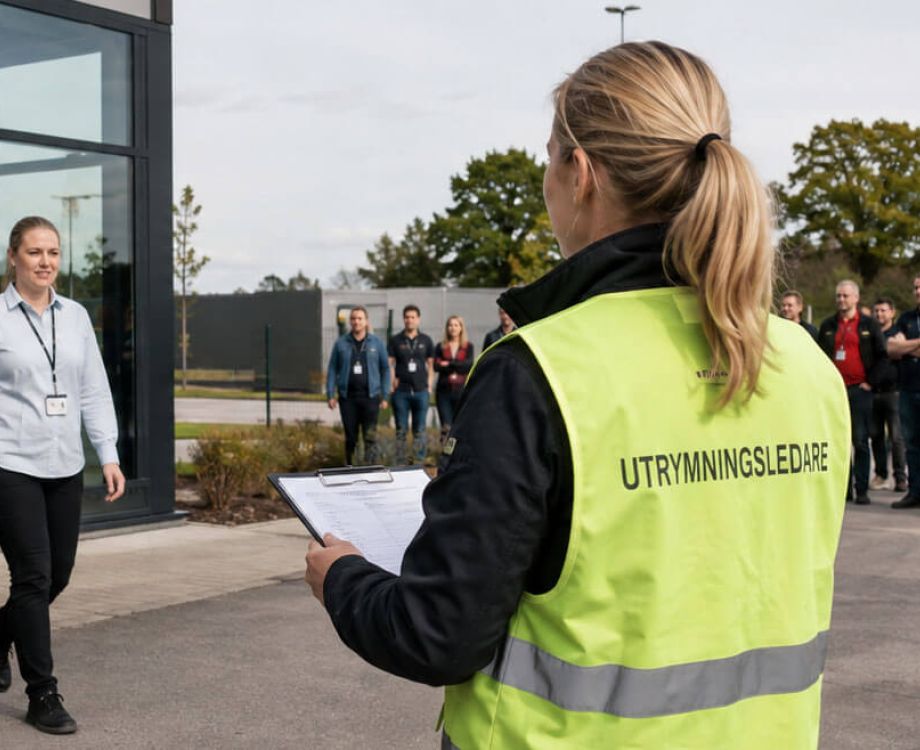 Praktisk träning på utrymningsövning